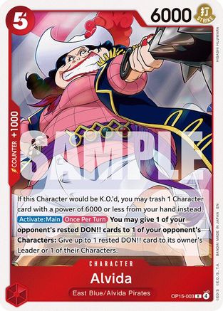 (OP15-003) Alvida - Adventure on Kami's Island - Foil