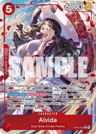 (OP15-003) Alvida (Alternate Art) - Adventure on Kami's Island - Foil