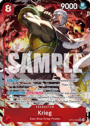 (OP15-008) Krieg (Alternate Art) - Adventure on Kami's Island - Foil