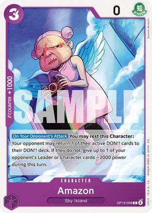 (OP15-059) Amazon - Adventure on Kami's Island - Normal