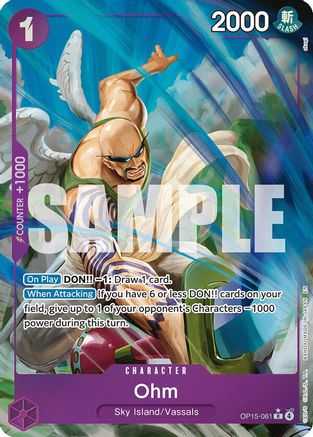 (OP15-061) Ohm (Alternate Art) - Adventure on Kami's Island - Foil