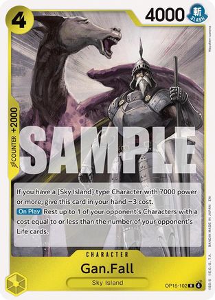 (OP15-102) Gan.Fall - Adventure on Kami's Island - Foil