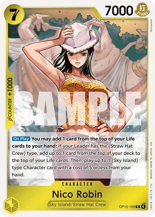 (OP15-109) Nico Robin - Adventure on Kami's Island - Foil