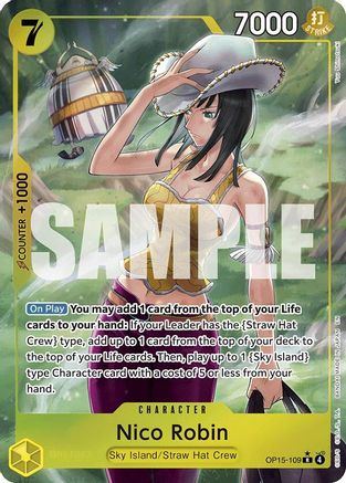 (OP15-109) Nico Robin (Alternate Art) - Adventure on Kami's Island - Foil