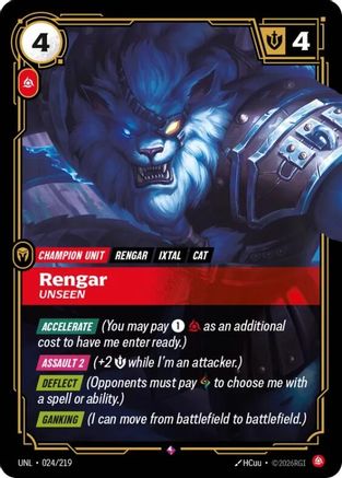 (024/219) Rengar - Unseen - Unleashed Foil
