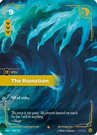 (180/219) The Ruination - Unleashed Foil