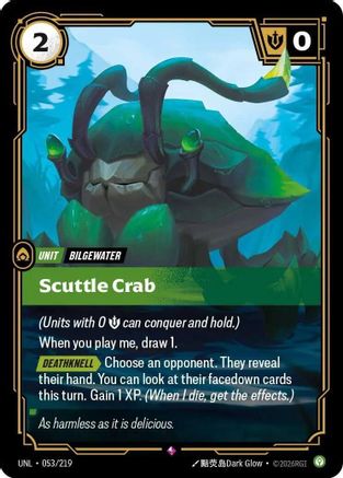 (053/219) Scuttle Crab - Unleashed Foil