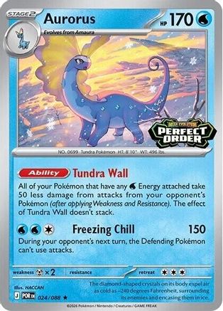Aurorus (Perfect Order Stamped) (24/null) - Miscellaneous Cards & Products Holofoil - Rare