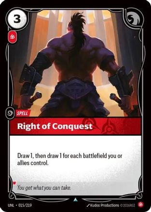 (015/219) Right of Conquest - Unleashed