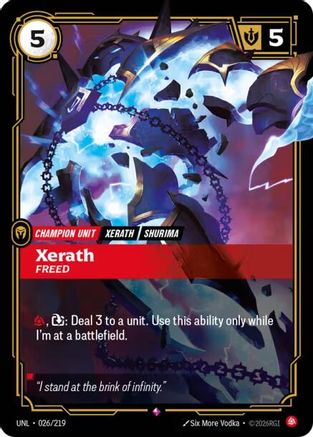 (026/219) Xerath - Freed - Unleashed Foil