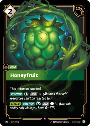 (049/219) Honeyfruit - Unleashed Foil