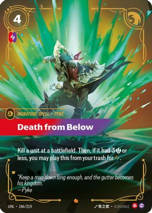 (186/219) Death from Below - Unleashed Foil
