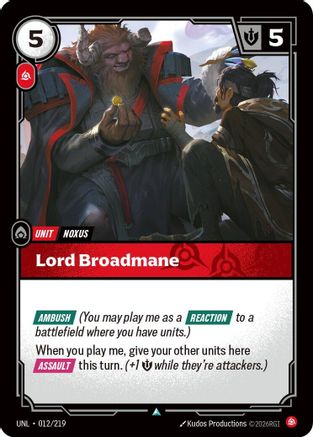 (012/219) Lord Broadmane - Unleashed