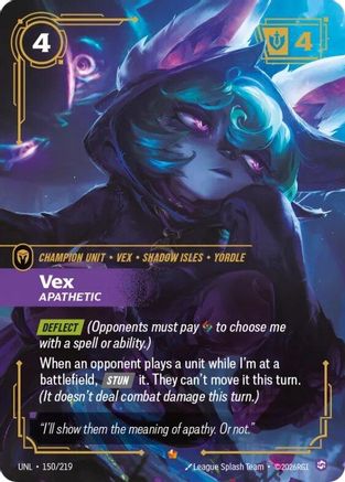(150/219) Vex - Apathetic - Unleashed Foil