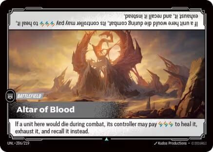 (206/219) Altar of Blood - Unleashed Foil