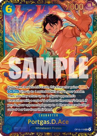 (OP13-119) Portgas.D.Ace (119) (Treasure Cup March 2026) - One Piece Promotion Cards Foil