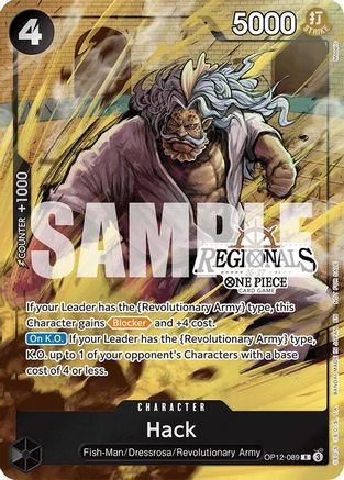 (OP12-089) Hack (Regional Participation Pack 2026 Vol.1) - One Piece Promotion Cards Foil