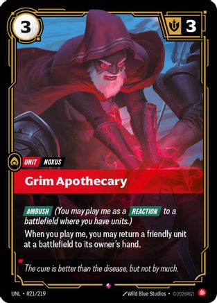 (021/219) Grim Apothecary - Unleashed Foil