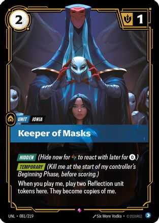 (081/219) Keeper of Masks - Unleashed Foil