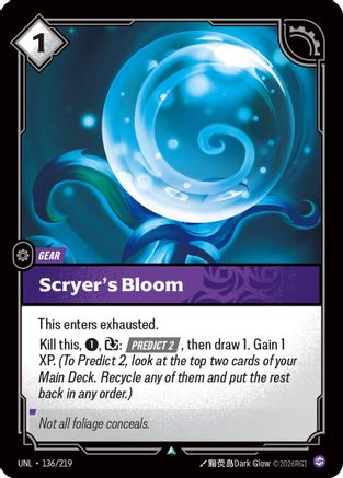 (136/219) Scryer's Bloom - Unleashed Foil