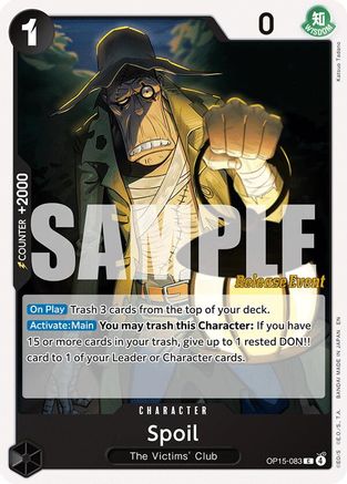 (OP15-083) Spoil - Adventure on Kami's Island Release Event Cards - Normal