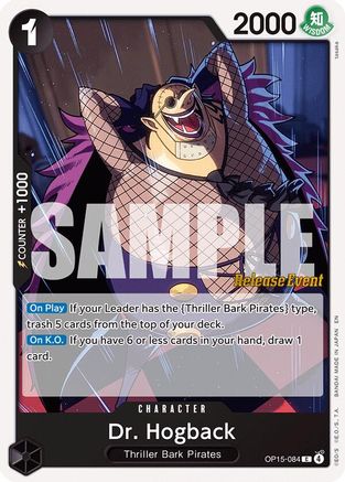 (OP15-084) Dr. Hogback - Adventure on Kami's Island Release Event Cards - Normal