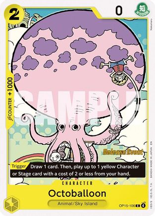 (OP15-106) Octoballoon - Adventure on Kami's Island Release Event Cards - Normal
