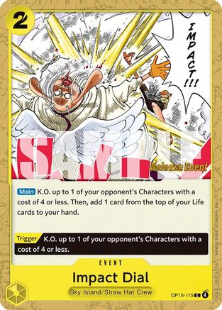 (OP15-115) Impact Dial - Adventure on Kami's Island Release Event Cards - Normal