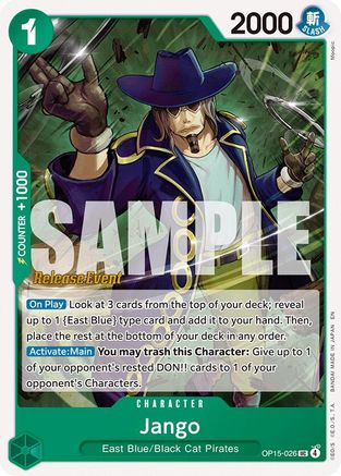 (OP15-026) Jango - Adventure on Kami's Island Release Event Cards - Normal