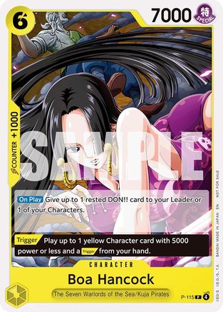 (P-115) Boa Hancock (OP15 Release Event) - One Piece Promotion Cards - Normal
