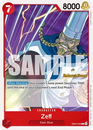 (EB04-004) Zeff - Adventure on Kami's Island Release Event Cards - Normal