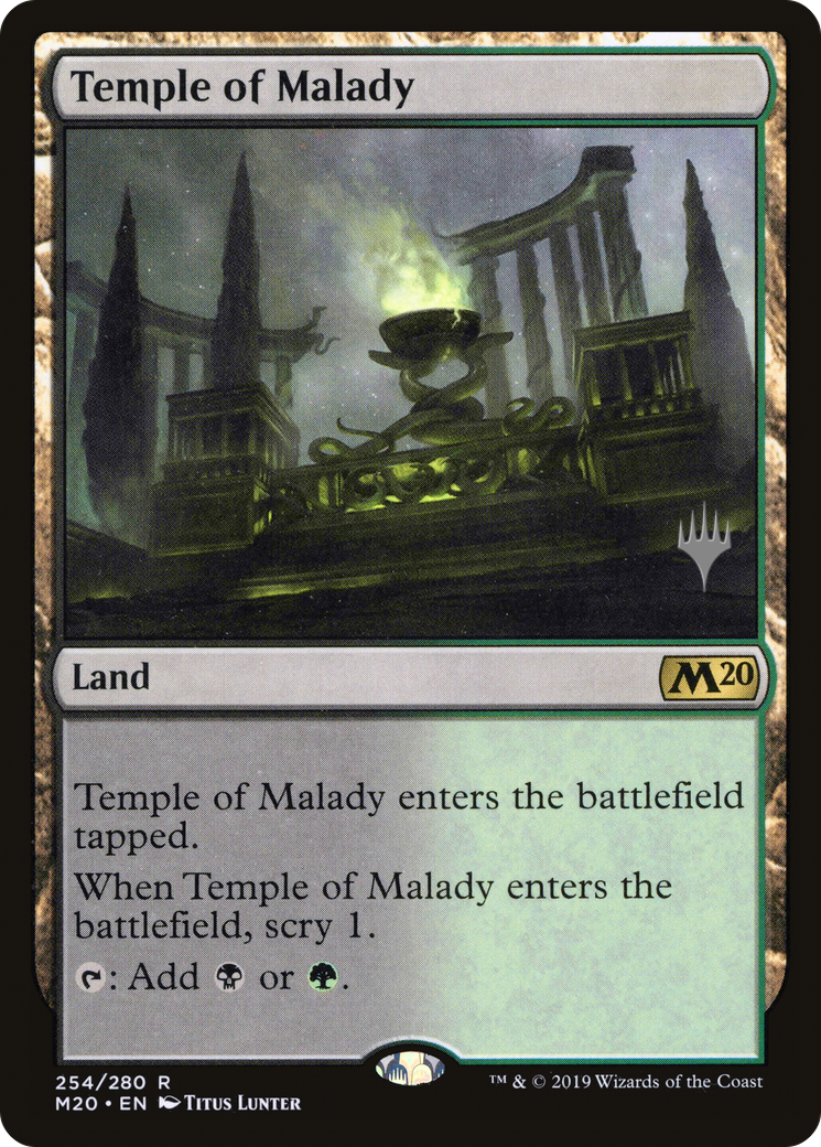 Temple of Malady (PPM20-254P) - Core Set 2020 Promos (Promo Pack) Foil