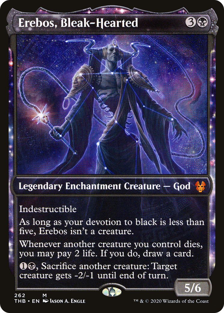 Erebos, Bleak-Hearted (Showcase) (THB-262) - Theros Beyond Death: (Showcase) Foil