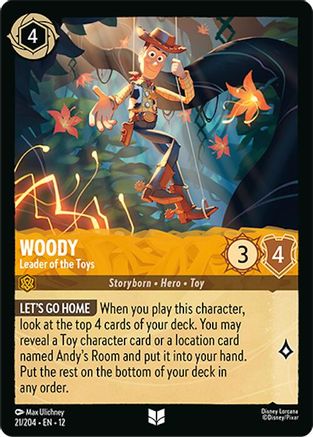 (021/204) Woody - Leader of the Toys - Wilds Unknown Normal