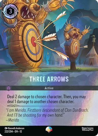 (222/204) Three Arrows (Epic) - Wilds Unknown Holofoil