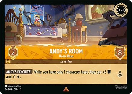 (034/204) Andy's Room - Home Base - Wilds Unknown Cold Foil