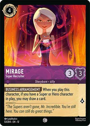 (053/204) Mirage - Super Recruiter - Wilds Unknown Cold Foil