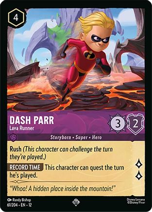 (061/204) Dash Parr - Lava Runner - Wilds Unknown Cold Foil