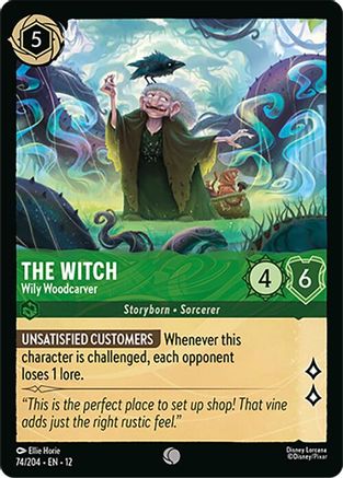 (074/204) The Witch - Wily Woodcarver - Wilds Unknown Cold Foil