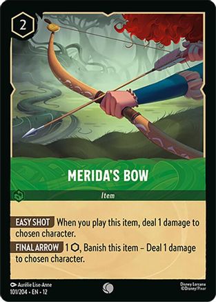 (101/204) Merida's Bow - Wilds Unknown Cold Foil