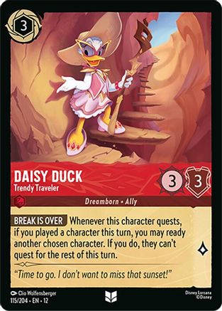 (115/204) Daisy Duck - Trendy Traveler - Wilds Unknown Normal