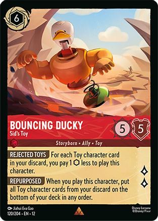 (120/204) Bouncing Ducky - Sid's Toy - Wilds Unknown Cold Foil