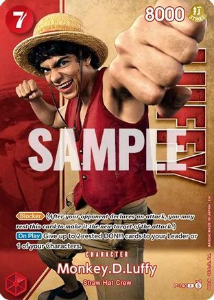 (P-140) Monkey.D.Luffy - (Premium Card Collection -Live Action Edition Vol.2 Straw Hat Crew-) - One Piece Promotion Cards - Foil
