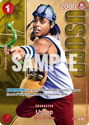 (P-136) Usopp - (Premium Card Collection -Live Action Edition Vol.2 Straw Hat Crew-) - One Piece Promotion Cards - Foil