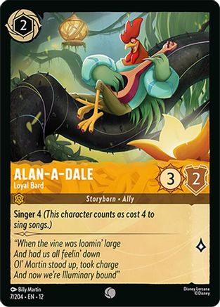 (007/204) Alan-a-Dale - Loyal Bard - Wilds Unknown Cold Foil