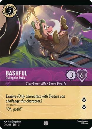 (039/204) Bashful - Riding the Rails (Foil) - Wilds Unknown Cold Foil
