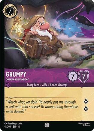 (041/204) Grumpy - Soreheaded Miner (Foil) - Wilds Unknown Cold Foil