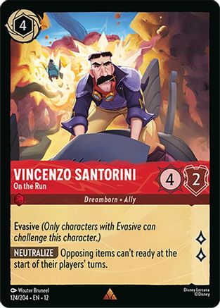 (124/204) Vincenzo Santorini - On the Run - Wilds Unknown Cold Foil