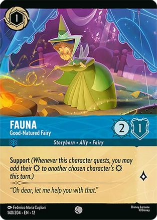 (140/204) Fauna - Good-Natured Fairy (Foil) - Wilds Unknown Cold Foil