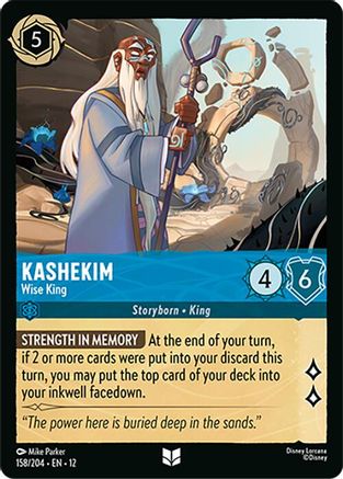 (158/204) Kashekim - Wise King - Wilds Unknown Cold Foil